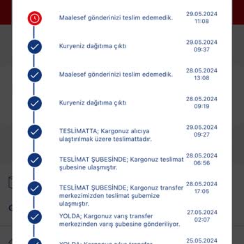 Aras Kargo Dan Şikayetçiyim Kargom Teslim Edilmedi