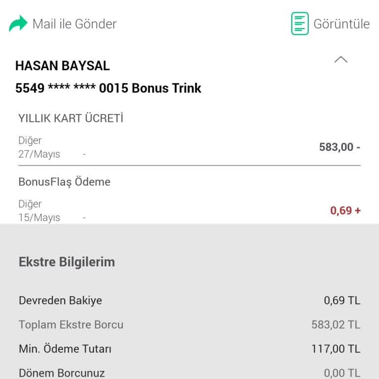 Garanti Bankası Kart Aidatı Kesmesi