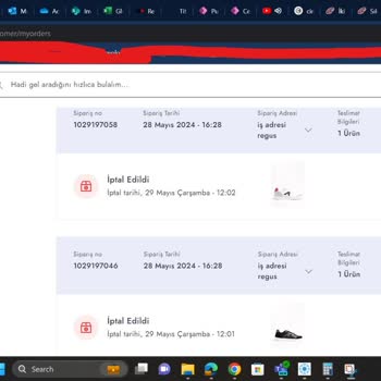 Boyner Tarafından Sebepsiz İptal Edilen Siparişlerim Ve Mağduriyetim