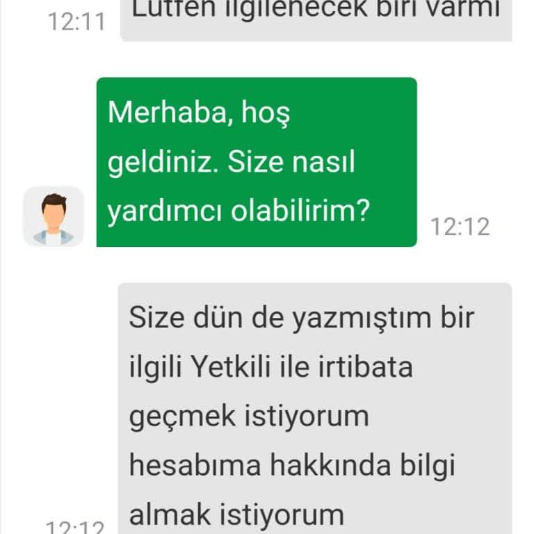 Finans Yatırımda Muhatap Bulamıyoruz.