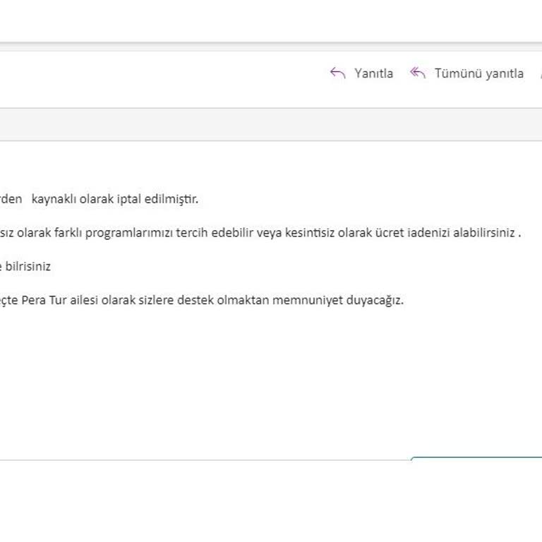 Pera Tur Son Dakika İptali (Balkan Turu)