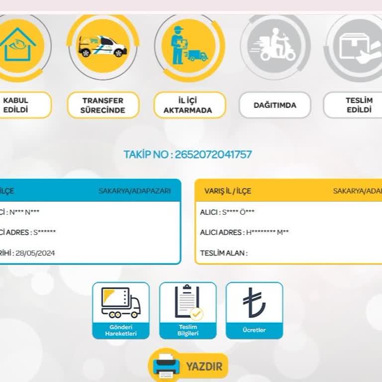 PTT Kargo Güvenlik Kartını Kaybetti. Kart Ortada Yok...