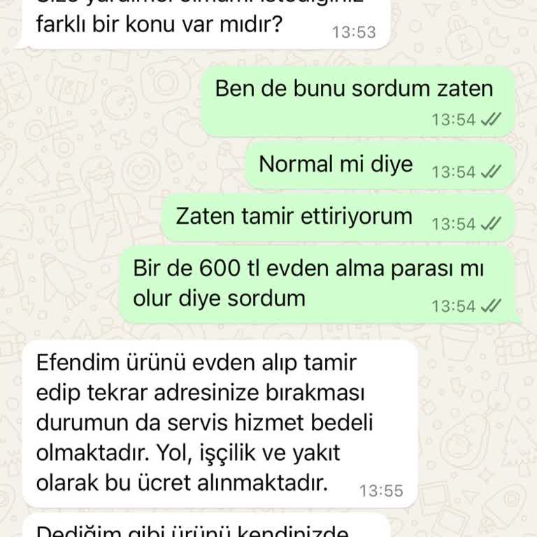 LG Servis Ücretine Ek Nakliye Bedeli