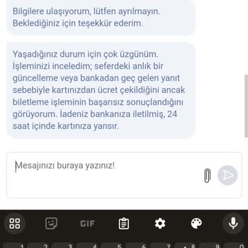 Obilet Bilet İademi Bankaya Yansıtmıyor.