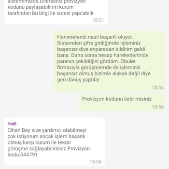 Obilet Bilet İademi Bankaya Yansıtmıyor.