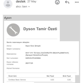Dyson V11 Süpürge Arızası