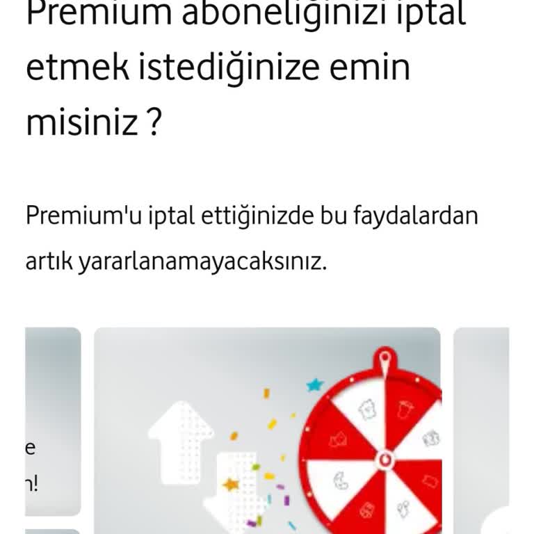 Vodafone Premium Üyelik İptal Etme Sorunu