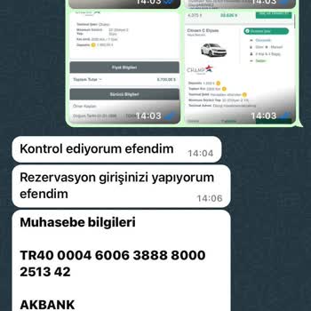 Obilet Araç Kiralama Champ Rent A Car yanıltması