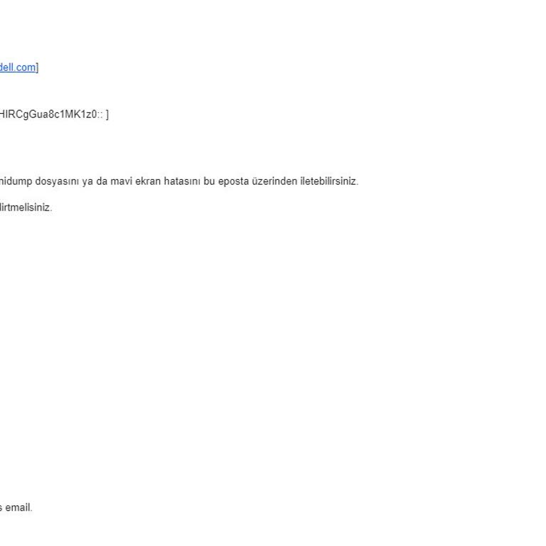 Dell Türkiye Servis Sorunumu Çözmüyor.