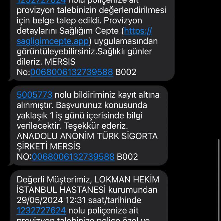 Anadolu Sigorta Sigorta Ve Hastane Arasında Mağduriyet: Çözüm Bekliyorum!