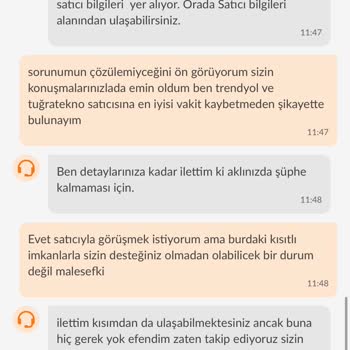 Trendyol Pişmanlıktır Sorunum Çözülmedi Uğraşılmadı Bile