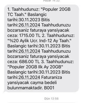 Türk Telekom Cayma Bedeli Bilgi Verdiği Rakamın İki Katı Gözüküyor!