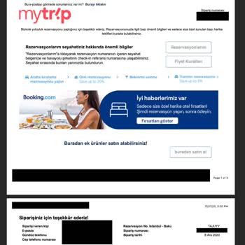 Mytrip Flexibles Ticket nicht bearbeitet zusätzliche Kosten von ₺6.000!