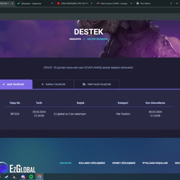 EzGlobal Güncelleme Sonrası Destek Eksikliği