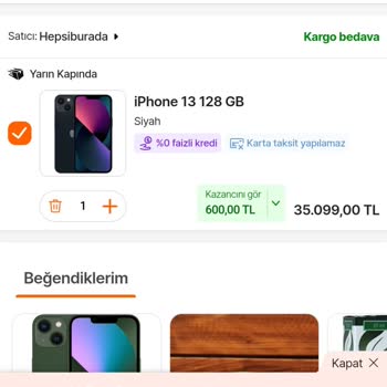Hepsiburada Alışveriş Kredisi Sorunu