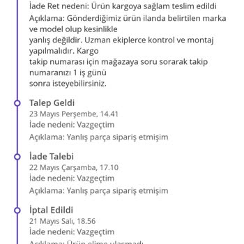 N11 Yanlış Ürün İadesinde Müşteri Memnuniyetsizliği