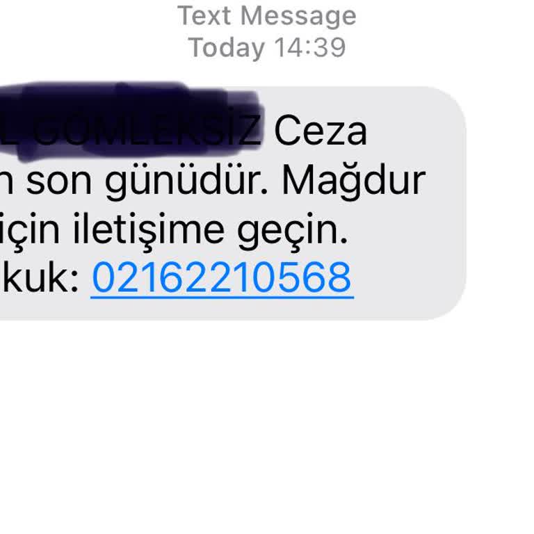 Yüksel Hukuk (SMS) Yüksel Hukuk Bürosu Tehdit Eder Gibi Sahte Mesaj Gönderiyor.