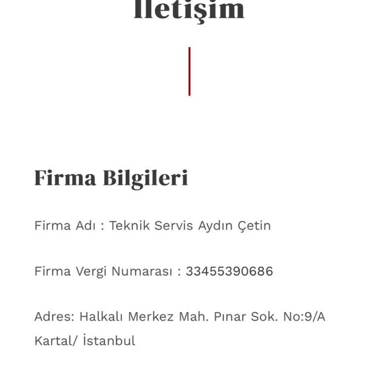 Kartal Teknik Servis (0850 242 36 18) Uyarısı