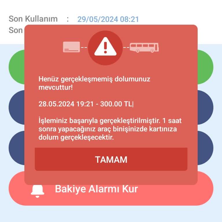 Kent Kart Bakiye Sorunu: Yükleme Yapıldı, Bakiye Güncellenmedi