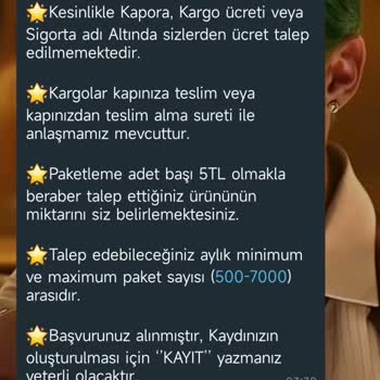 Evde Paketleme Türkiye Kişisel Bilgilerimin Güvenliği Hakkında Endişelerim Var
