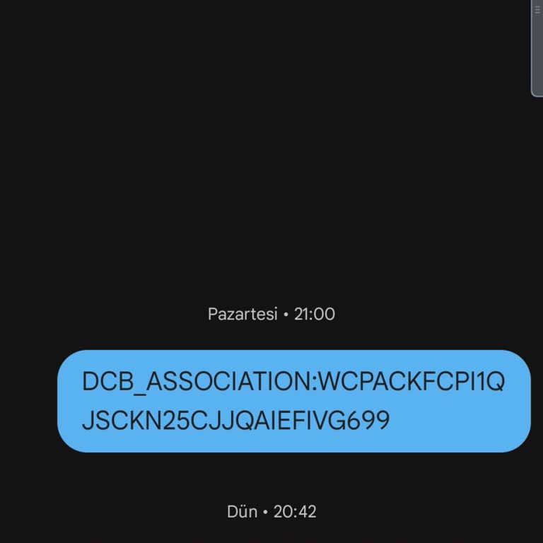 Vodafone Telefonum 6493'e Mesaj Atıyor