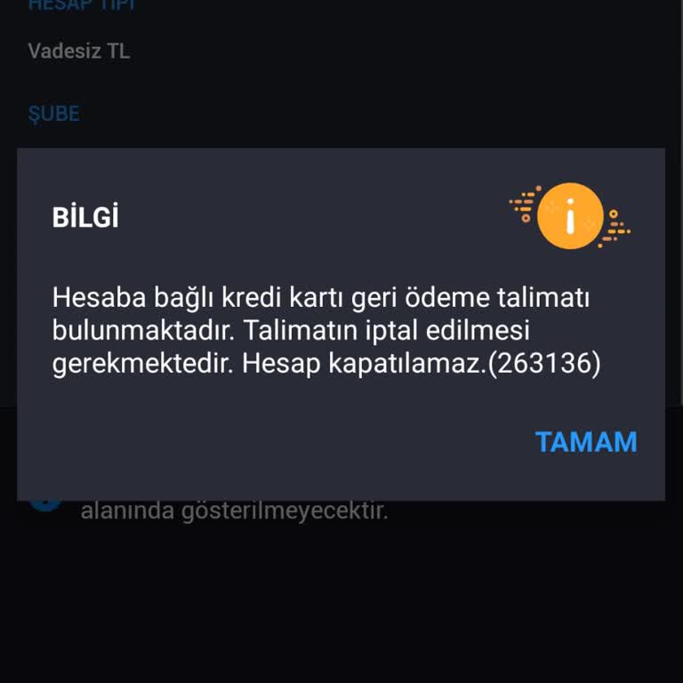 Vadesiz Hesap Kapama İş Bankası