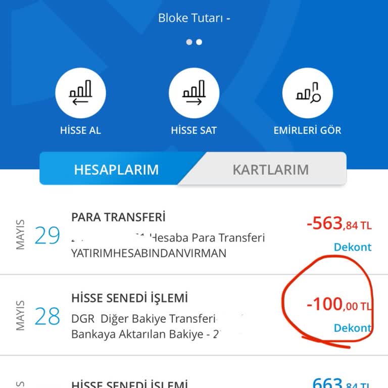 Denizbank Yatırım Hesabından "Diğer Bakiye Transferi Ücreti" Adı Altında Kesinti