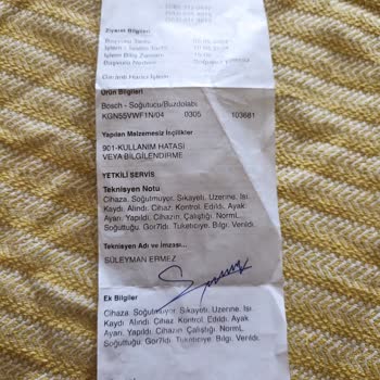 Bosch Ürün Değişimi İstiyorum