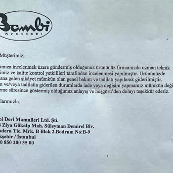 Bambi Ayakkabı Bambi Çizmede Yaşanan Sorun