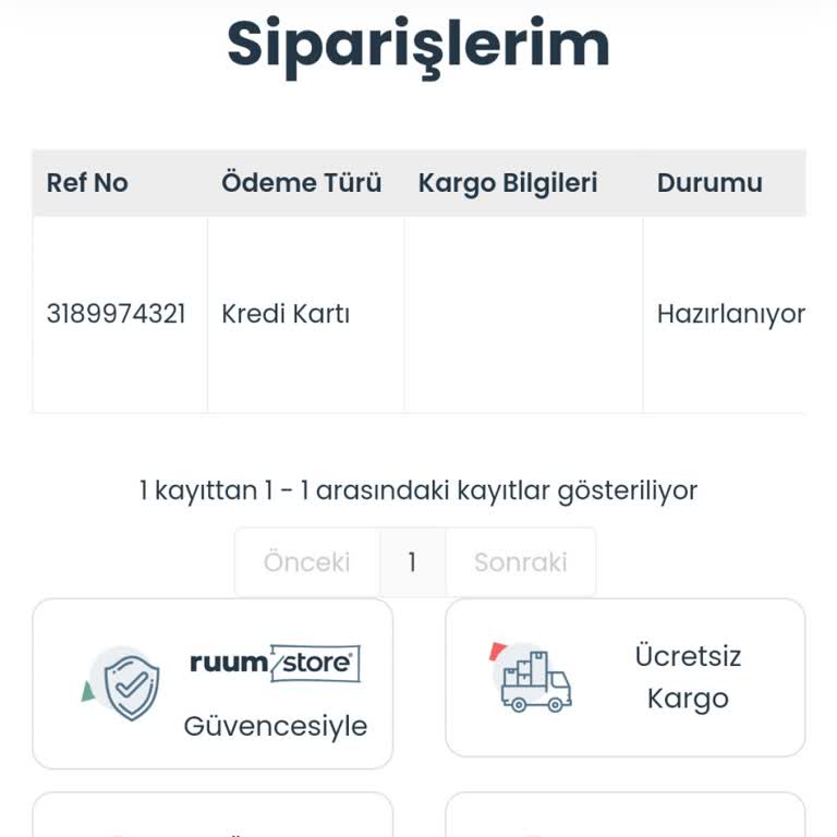 Ruum Store Sipariş Aldığı Ürünleri Göndermiyor
