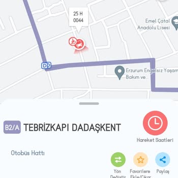Erzurum Büyükşehir Belediyesi Otobüsler Rotasında İlerlemiyor