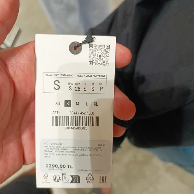 Zara Etiket Farklı Olması