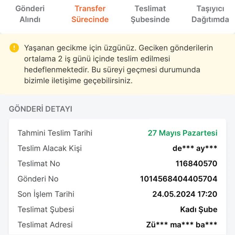 Trendyol Express Oyalıyor Kargoyu Teslim Etmiyor.