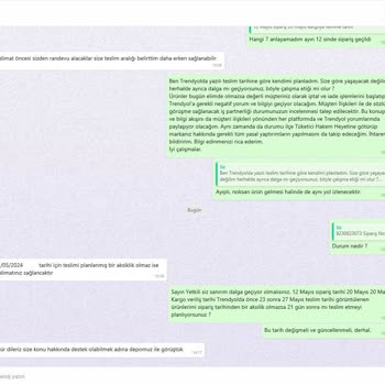Trendyol Mağazası Sandalie'nin Tutumu