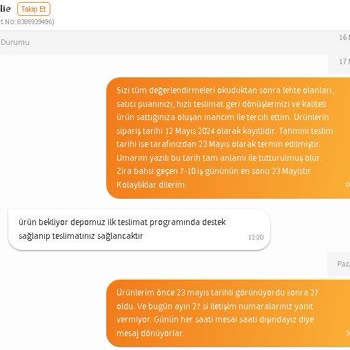 Trendyol Mağazası Sandalie'nin Tutumu