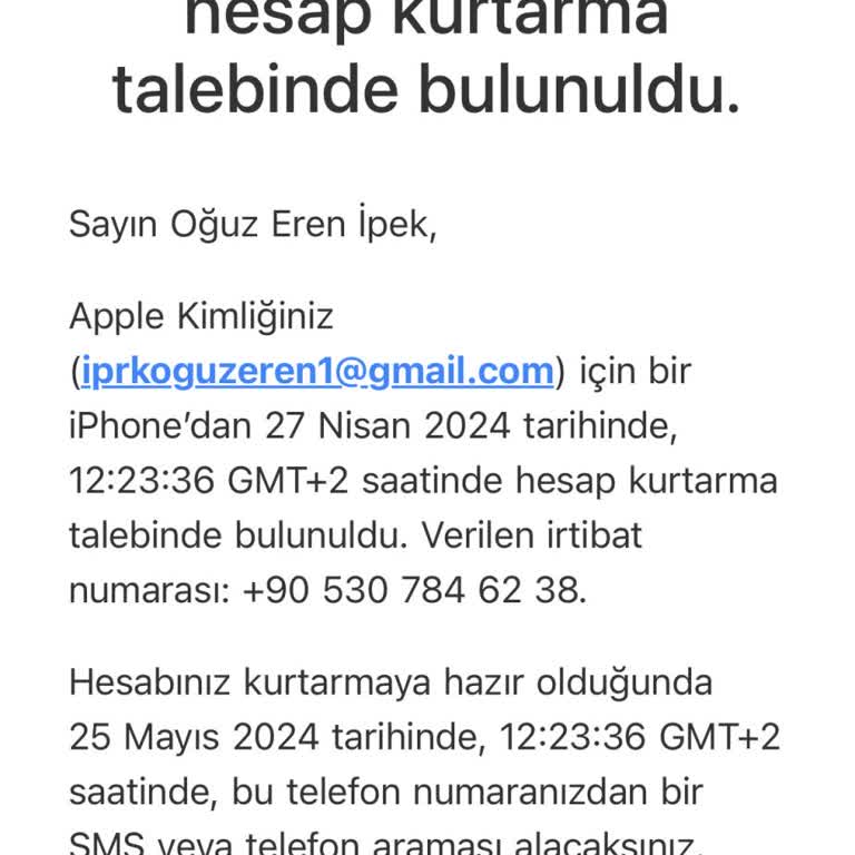 Apple İcloud Hesabıma Erişemiyorum