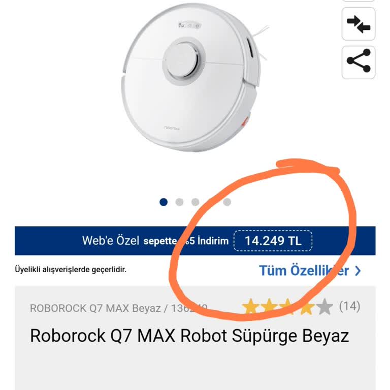 Roborock Yanıltıcı Fiyat Göstermek