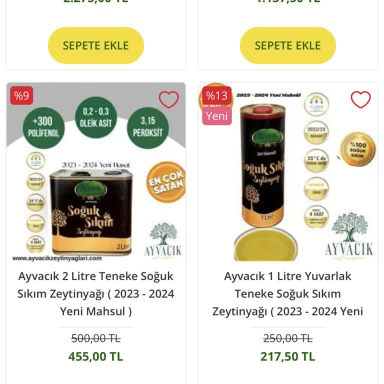 Ayvacık Zeytinyağları Ayvacık İsmine Dikkat