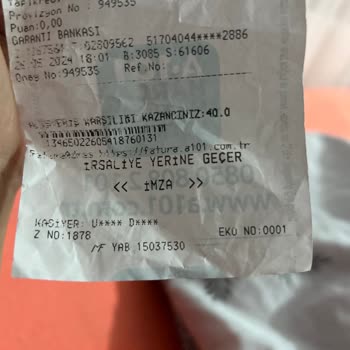 A101 Çalışanının Terbiyesizliği Hakkında.