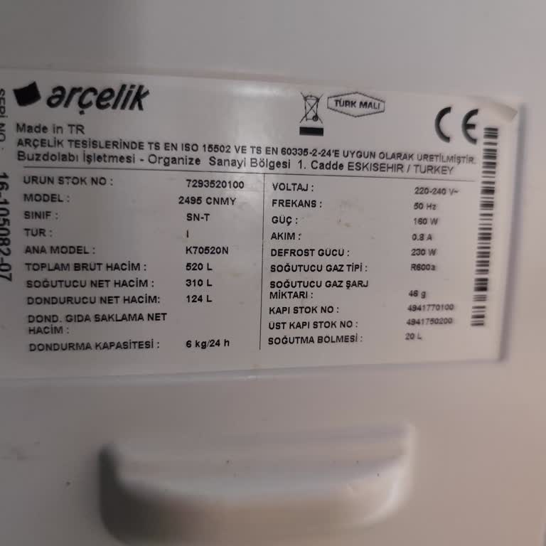 Arçelik Buzdolabı 8. Yılında Çöpe Gidiyor