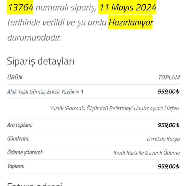 Telkari Dünyası Siparişim 18 Gündür Hâlâ Gelmedi