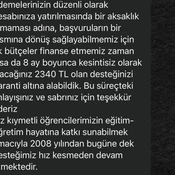 Fırsat Eşitliği Vakfı (Burs Başvurusu) Fırsat Eşitliği Şikayet