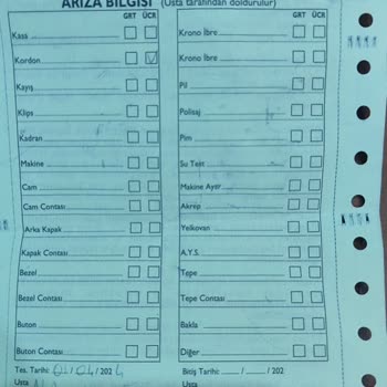 Wesse Saat Kordon Değişimi Talebi