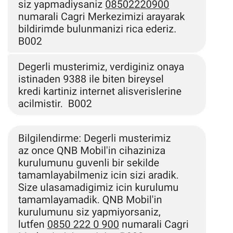 QNB Finansbank Kredi Kartımdan Bilgim Dışında Yapılan İşlemler