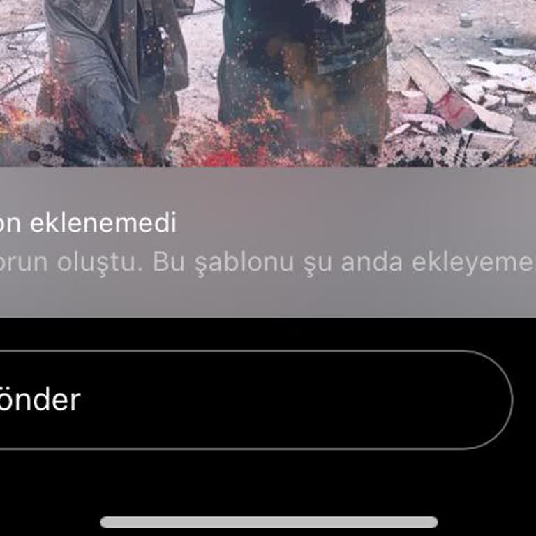 Instagram Şablon Eklenemedi Sorunu!