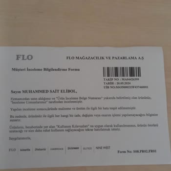 FLO Ayakkabı FLO Ünye Mağazası Beni Mağdur Etti