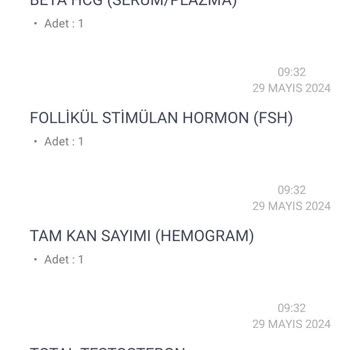 E Nabız Tahlil Sonuçların Ekrana Yansımasını Rica Ediyorum.