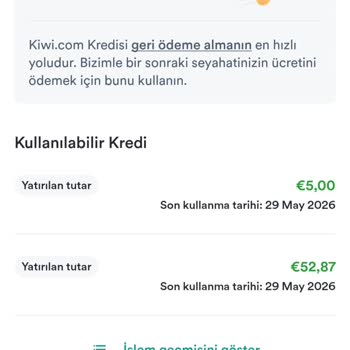 Kiwi.com Kiwi Kredi Bakiyesi Kullanılamıyor