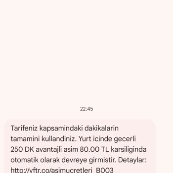 Vodafone Aşım Ücreti Haksız Kazanç