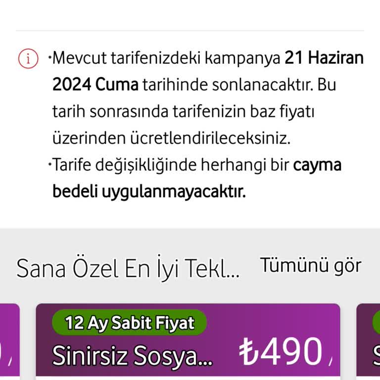 Vodafone Taahhüt Yenilemede Fahiş Fiyat Uyguluyor.
